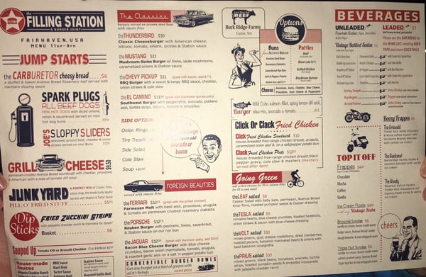 Menu photo 8 The Filling Station Bellingham, WA