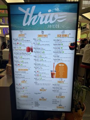 Menu photo 1 Thrive Juices Houston, TX