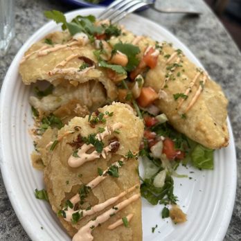 Carlitos Cafe Y Cantina - Shrimp Empanadas Botana Lunch topas 2 large ones - Mexican Near Me - Santa Barbara, California