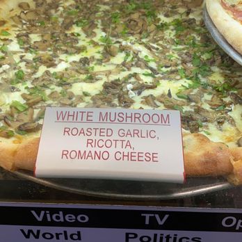 Pizza Time - White Mushroom - Pizza Near Me - St. Augustine, Florida