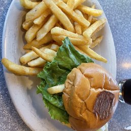 a burger and fries a burger and fries