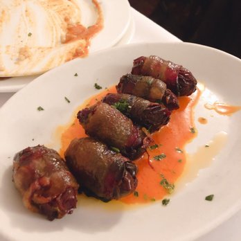 Meson Sabika - Bacon wrapped dates- the dates were sickly sweet - Tapas Bars Near Me - Naperville, Illinois Meson Sabika - Bacon wrapped dates- the dates were sickly sweet - Tapas Bars Near Me - Naperville, Illinois