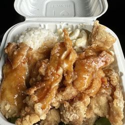 Islander Drive Inn - Honey Garlic Chicken - mini plate w/rice & mac