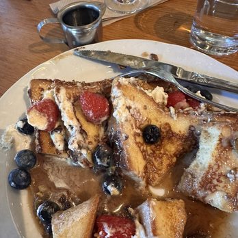 Ida Claire - French toast after I cut into it. The presentation was better than this - Southern Near Me - Addison, Texas Ida Claire - French toast after I cut into it. The presentation was better than this - Southern Near Me - Addison, Texas
