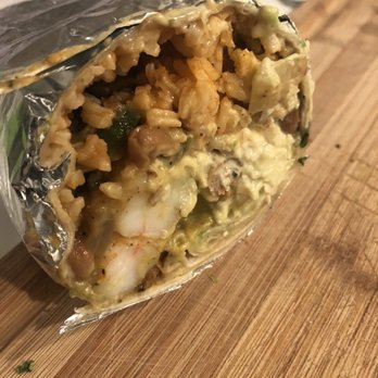 La Mission - Shrimp burrito with rice, pinto beans, guacamole, sour cream, and cheese. So good. Please add to menu - Mexican Near Me - Berkeley, California La Mission - Shrimp burrito with rice, pinto beans, guacamole, sour cream, and cheese. So good. Please add to menu - Mexican Near Me - Berkeley, California