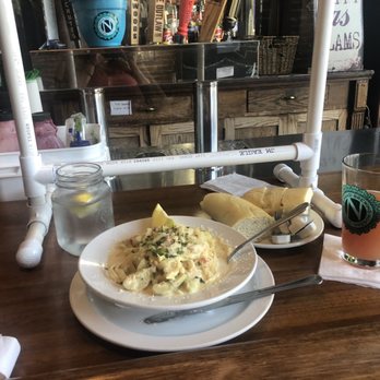 The Laughing Clam - Crab and Artichoke fettuccine - Seafood Near Me - Grants Pass, Oregon