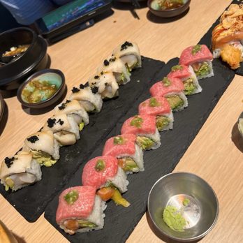 Oh Baby Sushi - Snow White and Double Toro roll - Sushi Bars Near Me - Cupertino, California Oh Baby Sushi - Snow White and Double Toro roll - Sushi Bars Near Me - Cupertino, California
