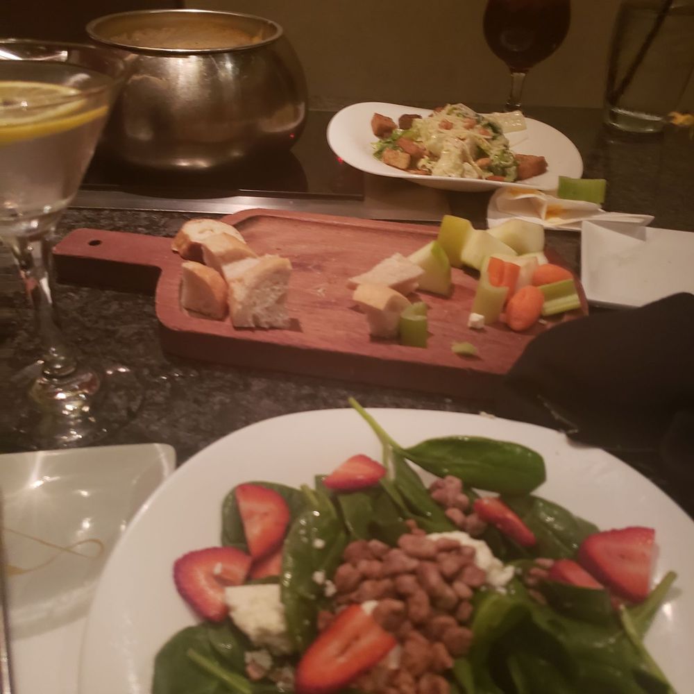 The Melting Pot - Strawberry pecan salad - Fondue Near Me - Orlando, Florida The Melting Pot - Strawberry pecan salad - Fondue Near Me - Orlando, Florida