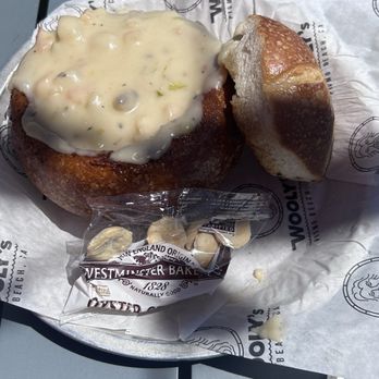 Wooly's - Clam Chowder Bowl - Seafood Near Me - Pismo Beach, California Wooly's - Clam Chowder Bowl - Seafood Near Me - Pismo Beach, California