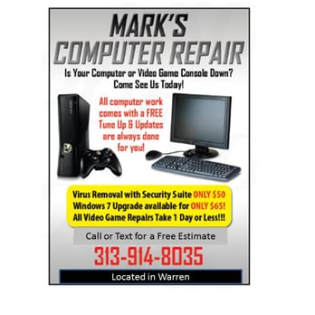 Mark's Computer Repair - Call or Text (313) 914-8035 - IT Services & Computer Repair Near Me - Warren, Michigan Mark's Computer Repair - Call or Text (313) 914-8035 - IT Services & Computer Repair Near Me - Warren, Michigan