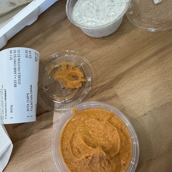 The Hummus Republic - This is the humus and tzatziki sauce - Mediterranean Near Me - Jacksonville, North Carolina