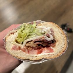 Timmy T's Gourmet Grinders - #16 absolutely pathetic amount of meat. Paid $14 for this piece of garbage. They should be ashamed of themselves