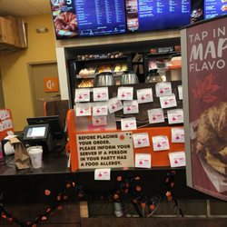 Guy's Sunoco - Dunkin Donuts counter, restroom on the left.