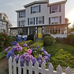 Bayside Inn - You can just make out the blue Adirondack chairs where Carolyn and I enjoyed our evening cocktail.