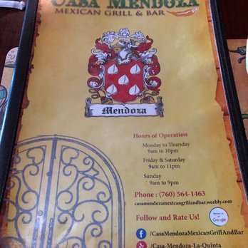 Casa Mendoza - Mexican Near Me - La Quinta, California Casa Mendoza - Mexican Near Me - La Quinta, California