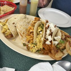 El Buen Gusto Mexican Cafe - Amazing breakfast tacos, egg and potato taco, chila quiles, and more.