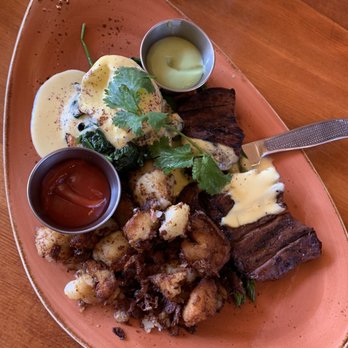 Madison - Skirt Steak Benedict - Italian Near Me - San Diego, California Madison - Skirt Steak Benedict - Italian Near Me - San Diego, California