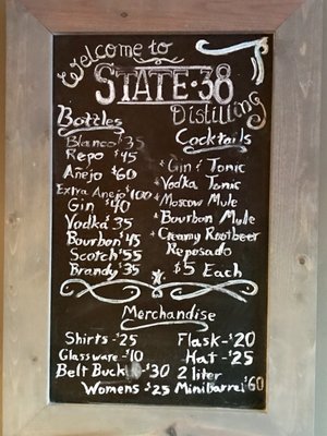 Menu photo 8 State 38 Corner Saloon Golden, CO