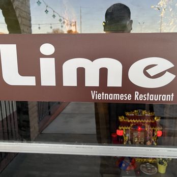 Lime Vietnamese Restaurant - Lime Vietnamese Restaurant.  Sign on front door. - Vietnamese Near Me - Albuquerque, New Mexico