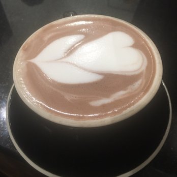 Frisson Espresso - Hot chocolate - beautiful large mug, delicious foamy and creamy texture. - Coffee & Tea Near Me - New York, New York