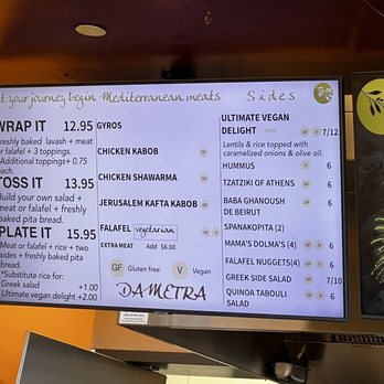 Dametra Fresh Mediterranean - Menu - Mediterranean Near Me - Marina, California Dametra Fresh Mediterranean - Menu - Mediterranean Near Me - Marina, California