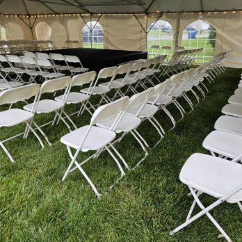 Action Events - Newark DE - 2023 Wedding Celebration not yet decorated. 30 x 40 Frame Tent/Stage 140 Chairs 12 x12 Stage - Party Equipment Rentals Near Me - New Castle, Delaware Action Events - Newark DE - 2023 Wedding Celebration not yet decorated. 30 x 40 Frame Tent/Stage 140 Chairs 12 x12 Stage - Party Equipment Rentals Near Me - New Castle, Delaware