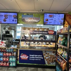 Krispy Krunchy Chicken - Mobil - Order counter inside gas station