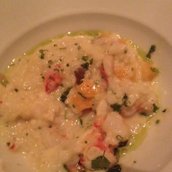 Gary Danko - Creamy goodness! Risotto with Lobster, Rock Shrimp, Shimeji Mushrooms, Asparagus and Peas - New American Near Me - San Francisco, California Gary Danko - Creamy goodness! Risotto with Lobster, Rock Shrimp, Shimeji Mushrooms, Asparagus and Peas - New American Near Me - San Francisco, California