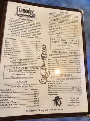 Menu photo 3 Morongo Valley Cafe Morongo Valley, CA Menu photo 3 Morongo Valley Cafe Morongo Valley, CA
