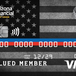 Arizona Financial Credit Union - 100 Club of Arizona Visa Debit Card