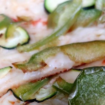 Blue Line Pizza - Closeup of veggie white sauce style pizza - Pizza Near Me - Burlingame, California Blue Line Pizza - Closeup of veggie white sauce style pizza - Pizza Near Me - Burlingame, California