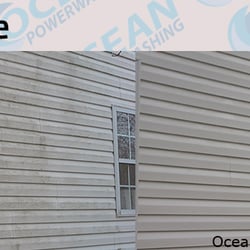 Ocean Power Washing - Vinyl siding cleaning.
