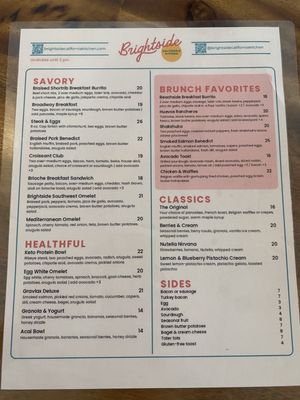 Menu photo 2 Brightside California Kitchen Santa Monica, CA