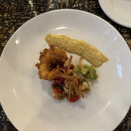 Fried shrimp ceviche