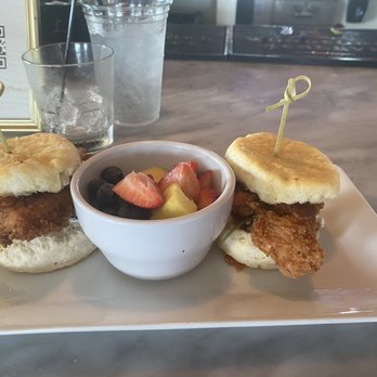 The Grove - Chicken biscuit with goat cheese - so good! - Bars Near Me - Savannah, Georgia The Grove - Chicken biscuit with goat cheese - so good! - Bars Near Me - Savannah, Georgia