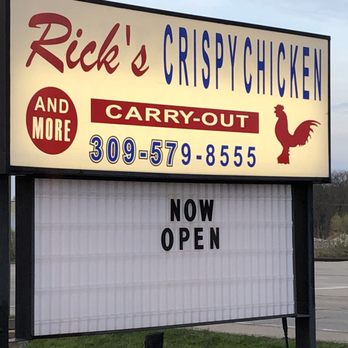 Rick’s Crispy Chicken - New sign - Chicken Shop Near Me - Mossville, Illinois Rick’s Crispy Chicken - New sign - Chicken Shop Near Me - Mossville, Illinois