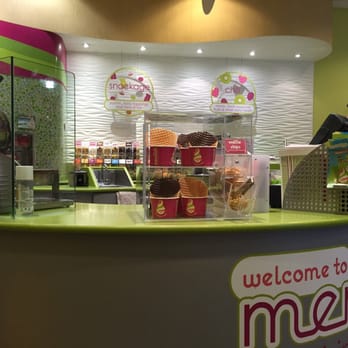 Menchie's - Cashier stand with waffle bowls - Ice Cream & Frozen Yogurt Near Me - Bellevue, Washington Menchie's - Cashier stand with waffle bowls - Ice Cream & Frozen Yogurt Near Me - Bellevue, Washington