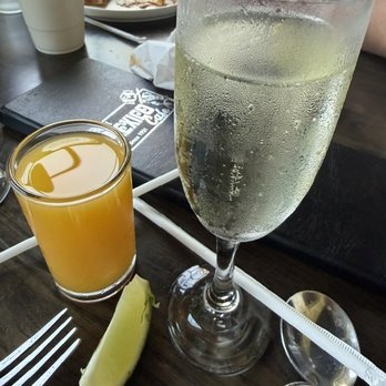 The Mexico Cafe - Mimosa and glass of OJ - Salad Near Me - Temecula, California The Mexico Cafe - Mimosa and glass of OJ - Salad Near Me - Temecula, California