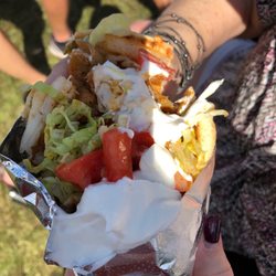 South Florida Garlic Fest - Chicken garlic in a pita