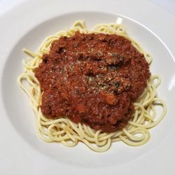 Giacometti's - Spaghetti with meat sauce.