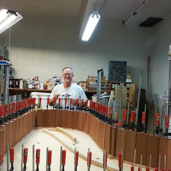 Ron Kneale Piano Service - Helping to install an new soundboard in a Steinway B piano - Musical Instruments & Teachers Near Me Ron Kneale Piano Service - Helping to install an new soundboard in a Steinway B piano - Musical Instruments & Teachers Near Me
