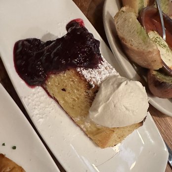 Cafe Ba-Ba-Reeba! - Torrijas, Blueberry-Lemon Compote, Whipped Cream - Spanish Near Me - Chicago, Illinois Cafe Ba-Ba-Reeba! - Torrijas, Blueberry-Lemon Compote, Whipped Cream - Spanish Near Me - Chicago, Illinois
