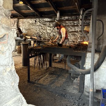 Red Mill Museum Village - A true blacksmith was there to demonstrate his skills - Museums Near Me - Clinton, New Jersey Red Mill Museum Village - A true blacksmith was there to demonstrate his skills - Museums Near Me - Clinton, New Jersey