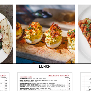 Chelsea's Kitchen - Today's lunch menu. You can look at the deviled eggs but you can't order them. - New American Near Me - Phoenix, Arizona Chelsea's Kitchen - Today's lunch menu. You can look at the deviled eggs but you can't order them. - New American Near Me - Phoenix, Arizona