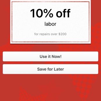 Simba Automotive - Used this coupon when I checked in! Saved about $40! - Auto Repair Near Me - Pearland, Texas