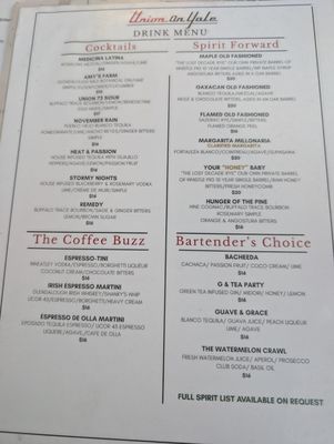 Menu photo 7 Union On Yale Claremont, CA Menu photo 7 Union On Yale Claremont, CA