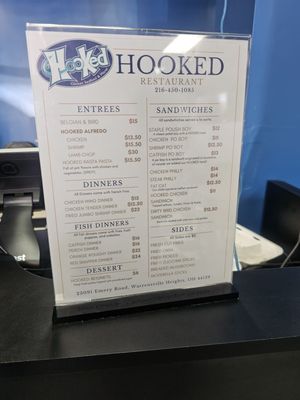Menu photo 2 Hooked Restaurant Warrensville Heights, OH Menu photo 2 Hooked Restaurant Warrensville Heights, OH