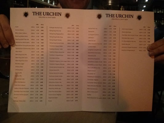 Menu photo 2 The Urchin Hove, BNH
