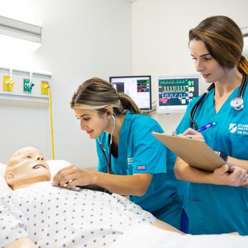 Stanbridge University - High-fidelity simulation manikins can simulate real patient care scenarios, so nursing students have the opportunity to practice core skills - Colleges & Universities Near Me - San Marcos, California Stanbridge University - High-fidelity simulation manikins can simulate real patient care scenarios, so nursing students have the opportunity to practice core skills - Colleges & Universities Near Me - San Marcos, California