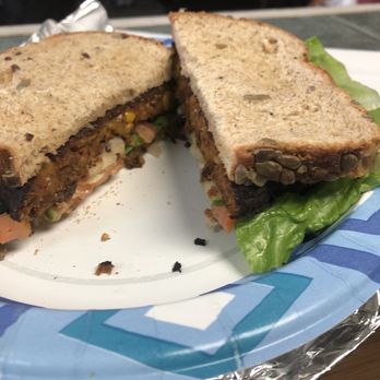 Just Juice - Black bean burger - Juice Bars & Smoothies Near Me - Houston, Texas Just Juice - Black bean burger - Juice Bars & Smoothies Near Me - Houston, Texas